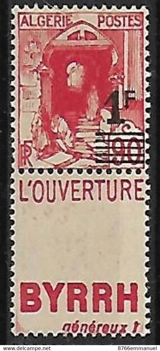 ALGERIE N°158A N** Bande Publicitaire Doublée - Unused Stamps