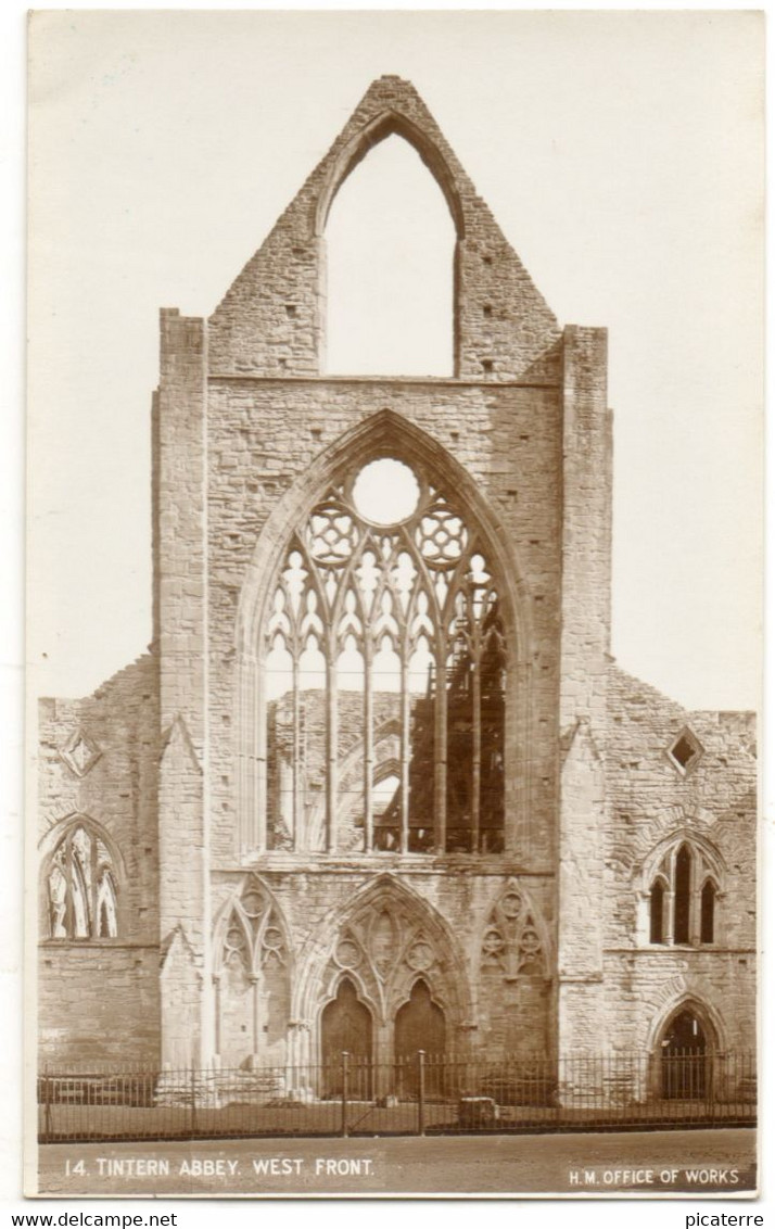 14. Tintern Abbey, West Front -  H.M Office Of Works - Monmouthshire