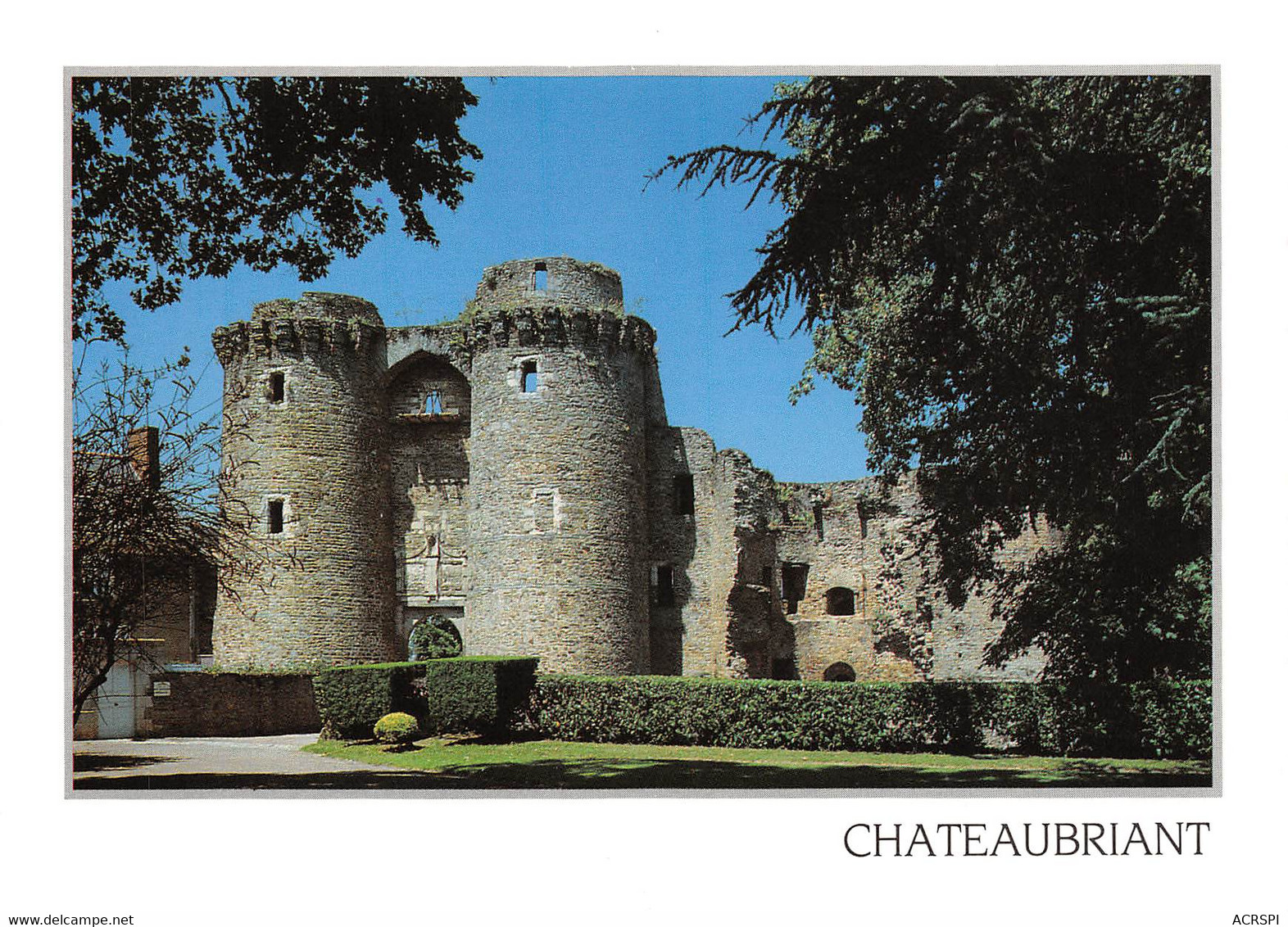 CHATEAUBRIANT    Tours Rondes Du Château-fort  XIe-XIIe S    28 (scan Recto Verso)MH2929 - Châteaubriant