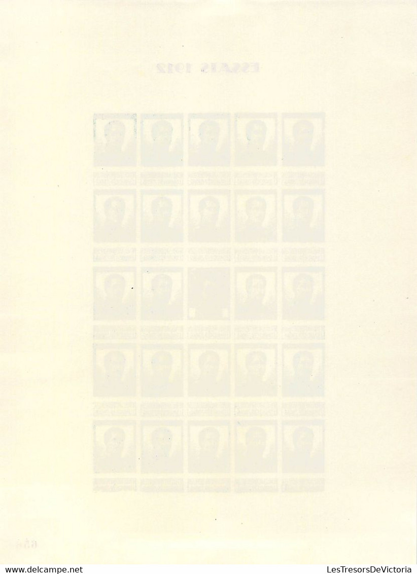 Pellens - Reimpression Privée - Essais De Couleur 1912 - 10 Feuillets De 24 Timbres - Ensayos & Reimpresiones