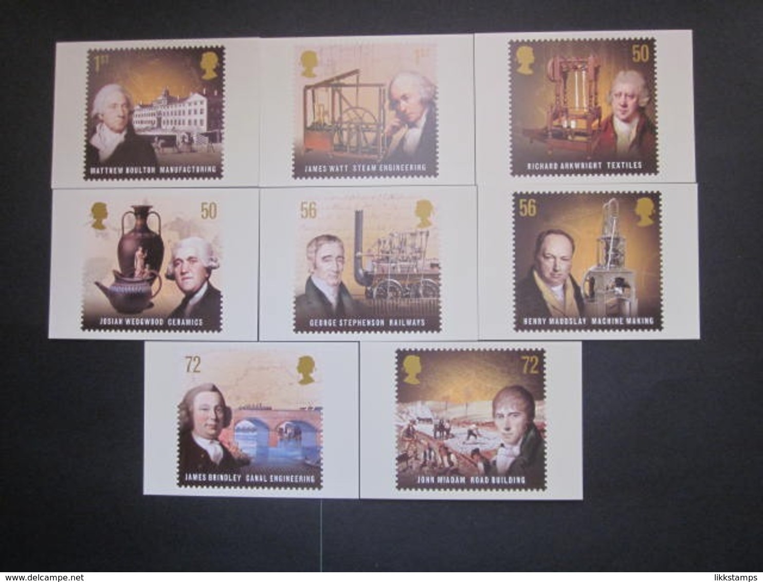 2009 PIONEERS OF THE INDUSTRIAL REVOLUTION P.H.Q. CARDS UNUSED, ISSUE No. 321 #00767 - PHQ Karten