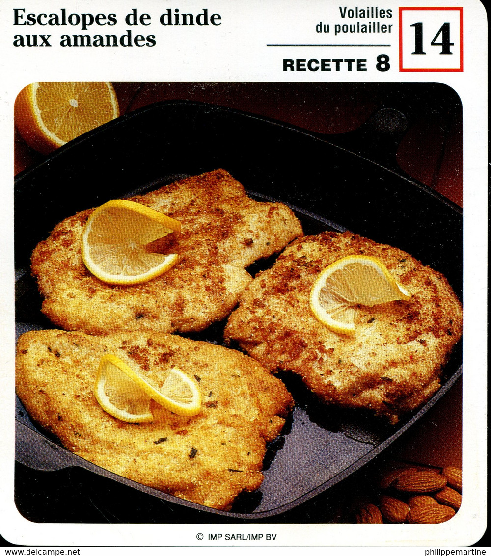 Escalopes De Dinde Aux Amandes - Recetas De Cocina