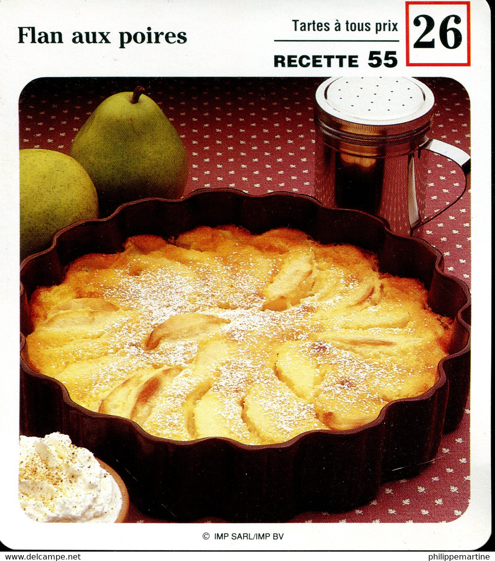 Flan Aux Poires - Recetas De Cocina