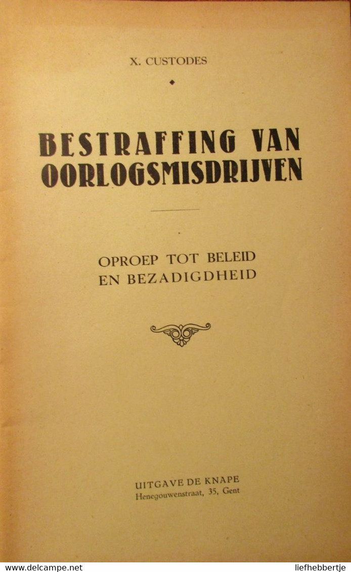 Heldenhulde - 20 Jaar Deprez Kusters Willems - 1936 - Vlaamse Beweging - 1914-1918 - Guerre 1914-18