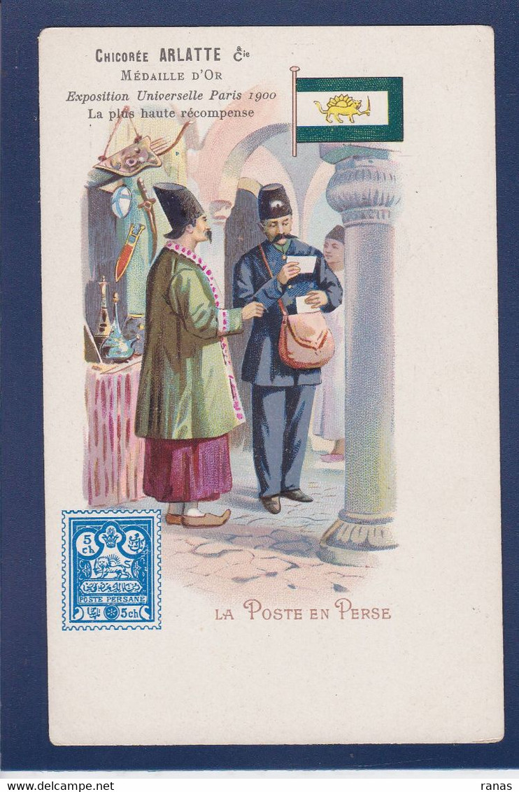 CPA Perse Iran Non Circulé Poste Facteur Exposition 1900 - Iran