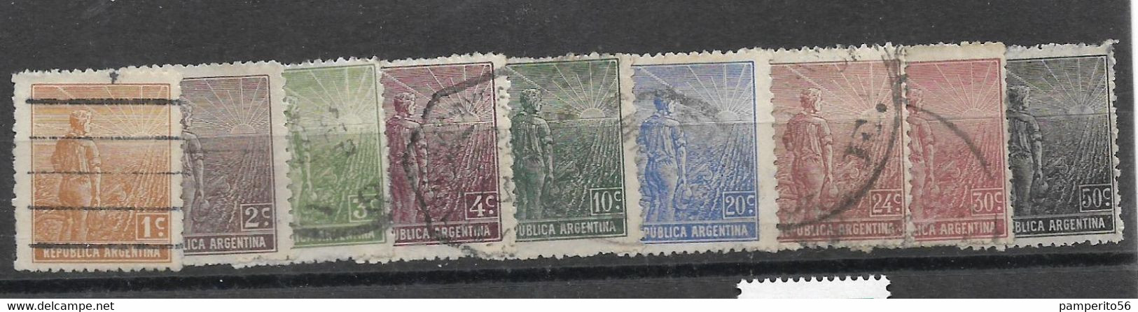 ARGENTINA - SELLOS DE LA SERIE LABRADOR DE 1911 - BUEN ESTADO - Ver Valores - Usados