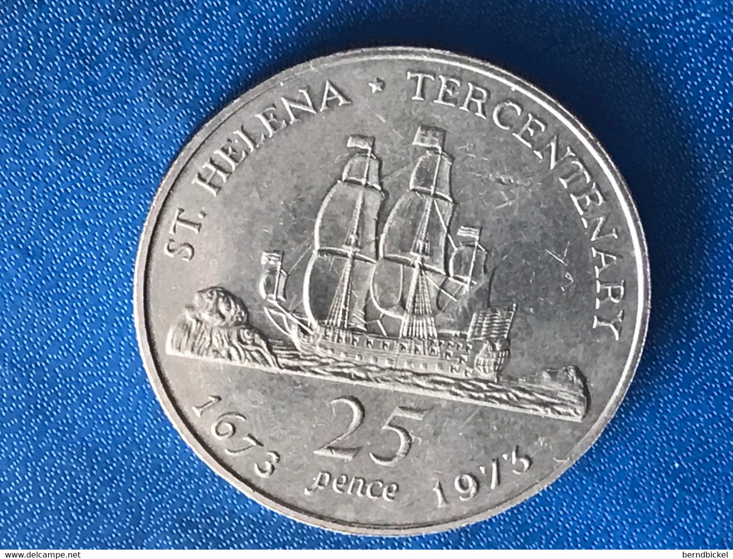 Gedenkmünze St. Helena 25 Pence Tercentenary - St. Helena