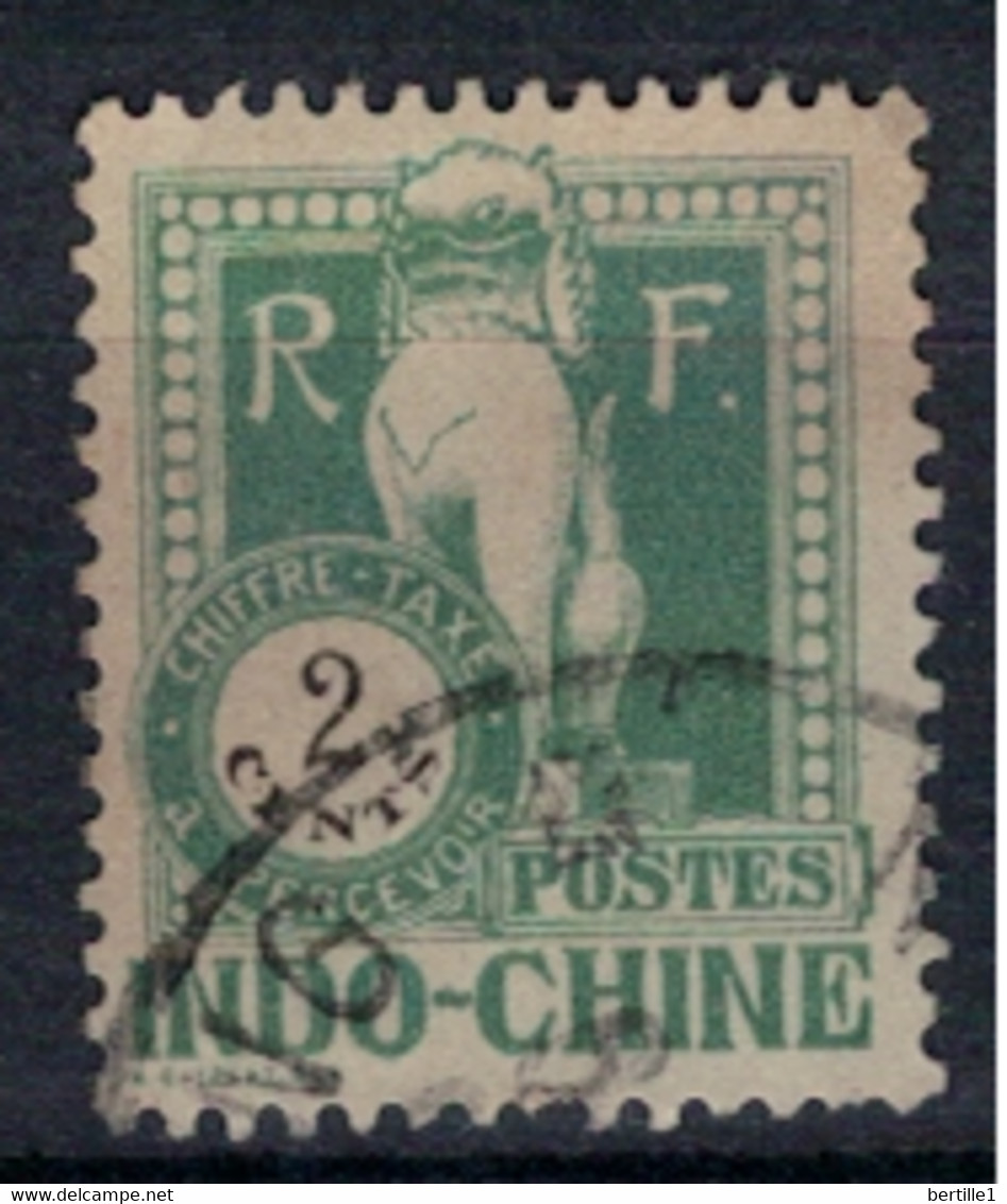 INDOCHINE     N°  YVERT :   TAXE 34 ( 12 ) OBLITERE       ( Ob   10/15 ) - Timbres-taxe