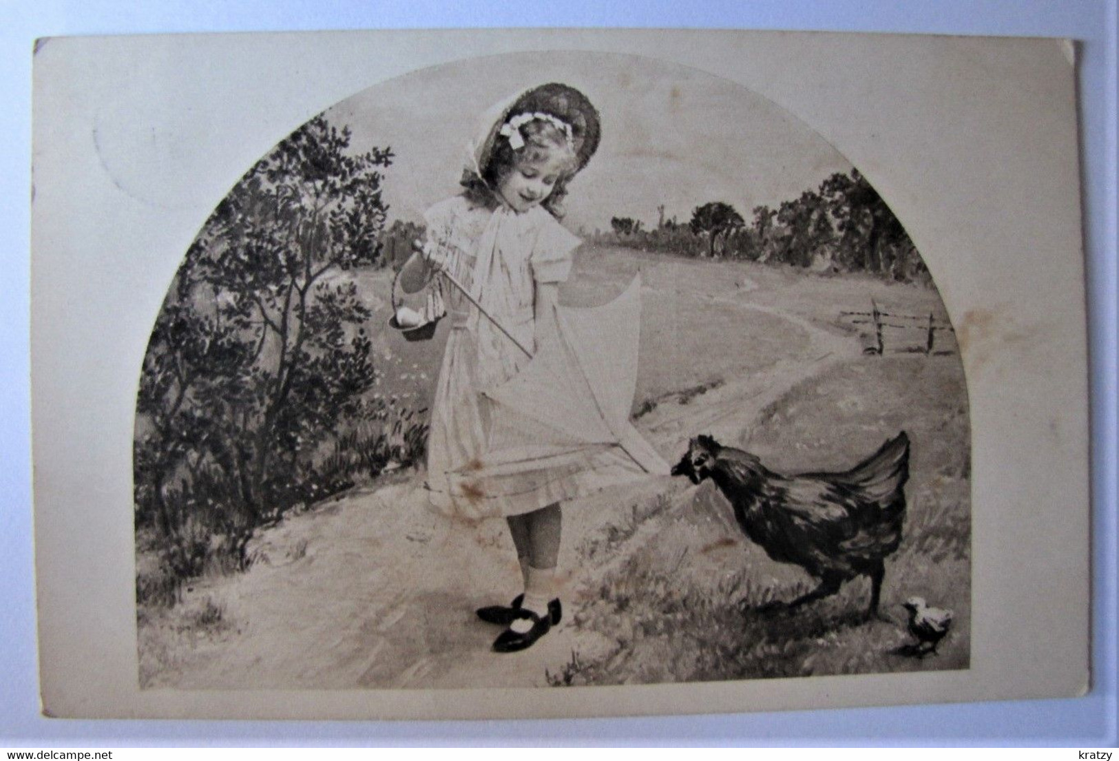 ENFANTS - La Poule - 1916 - Escenas & Paisajes