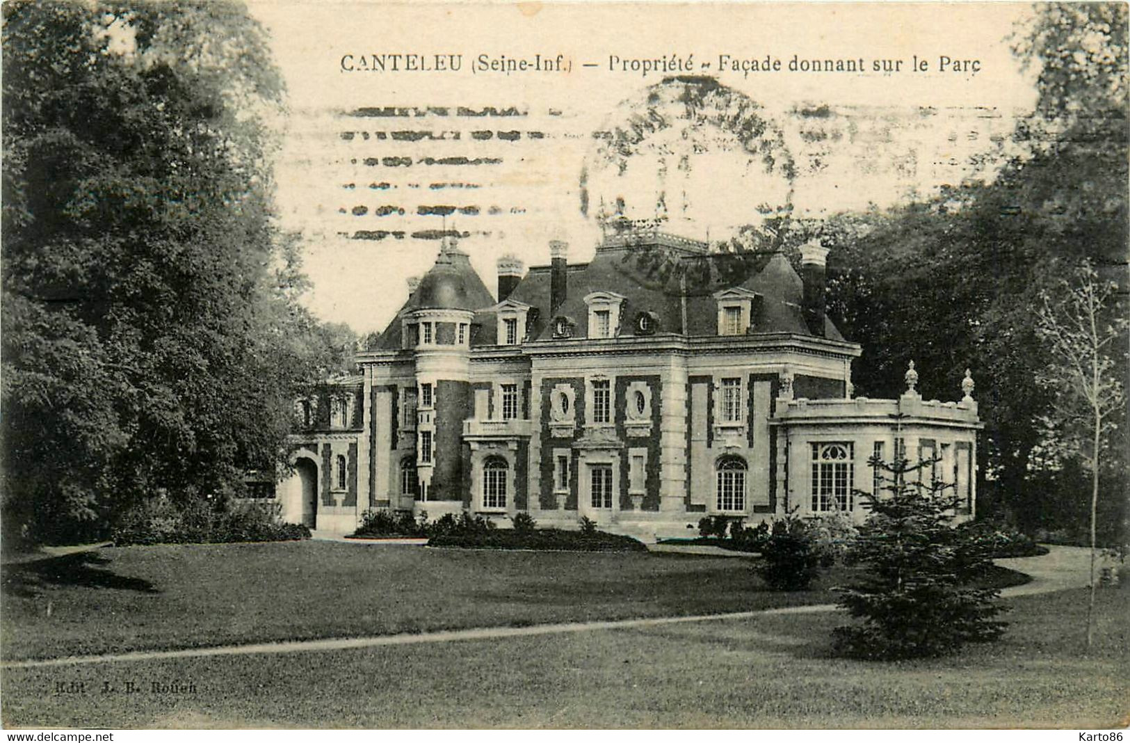 Canteleu * Le Château * Propriété , Façade Donnant Sur Le Parc - Canteleu