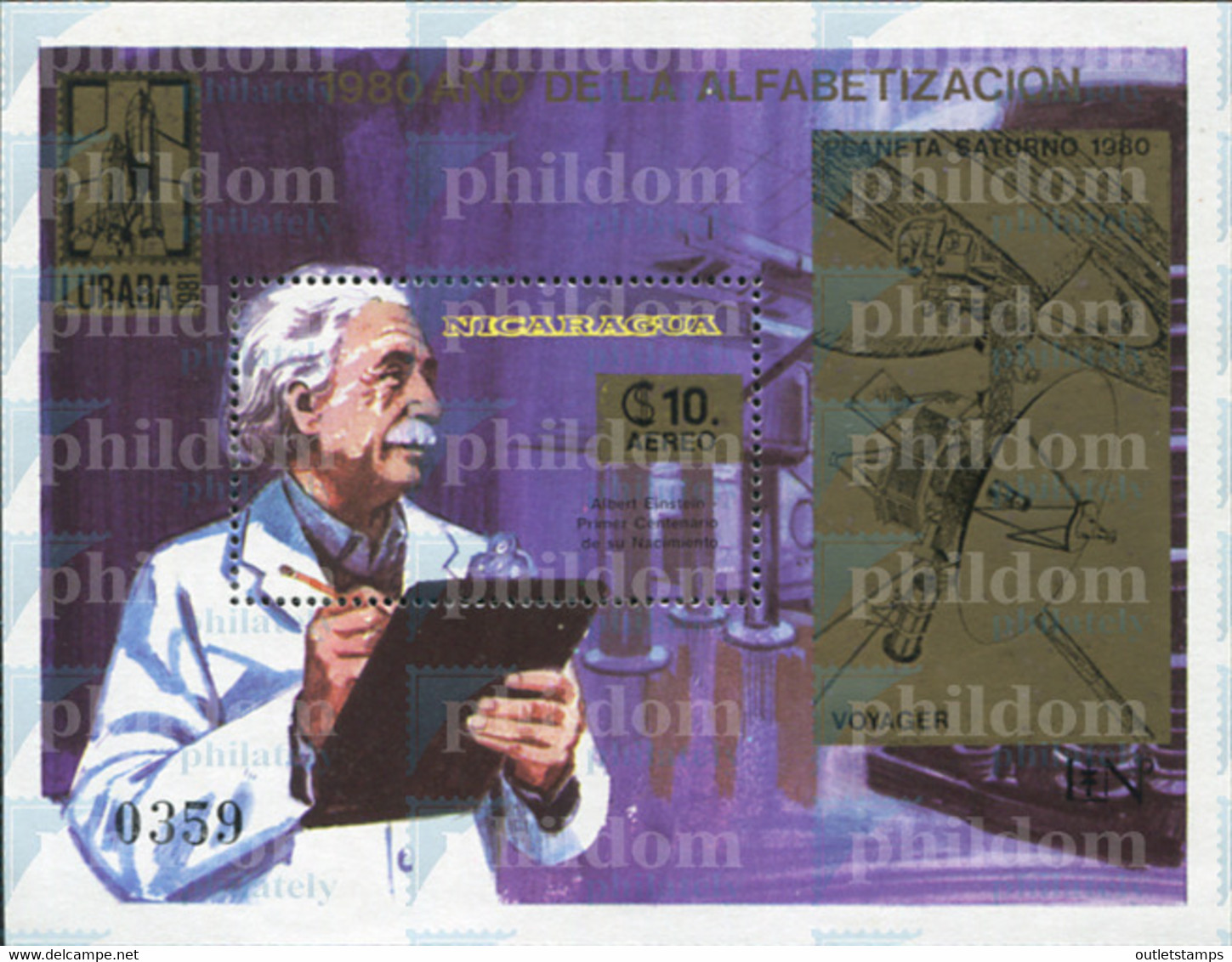 675748 MNH NICARAGUA 1970 CENTENARIO DE ALBERT EINSTEIN - Nicaragua