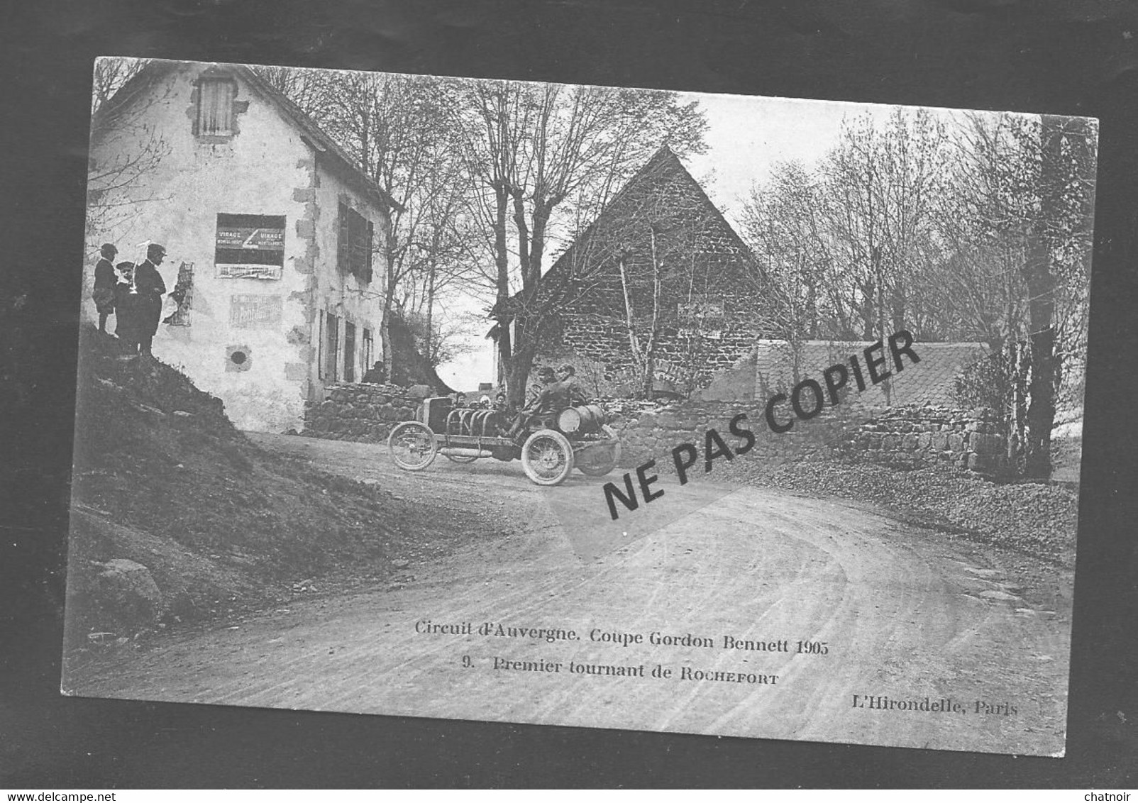 Circuit D Auvergne  Coupe Gordon Benett 1905   Premier Tournant De ROCHEFORT / Pub  Le Petit Journal - Auvergne