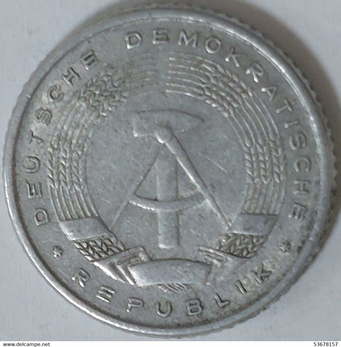 Germany - GDR - 50 Pfennig, 1958, KM# 12.1 - 50 Pfennig