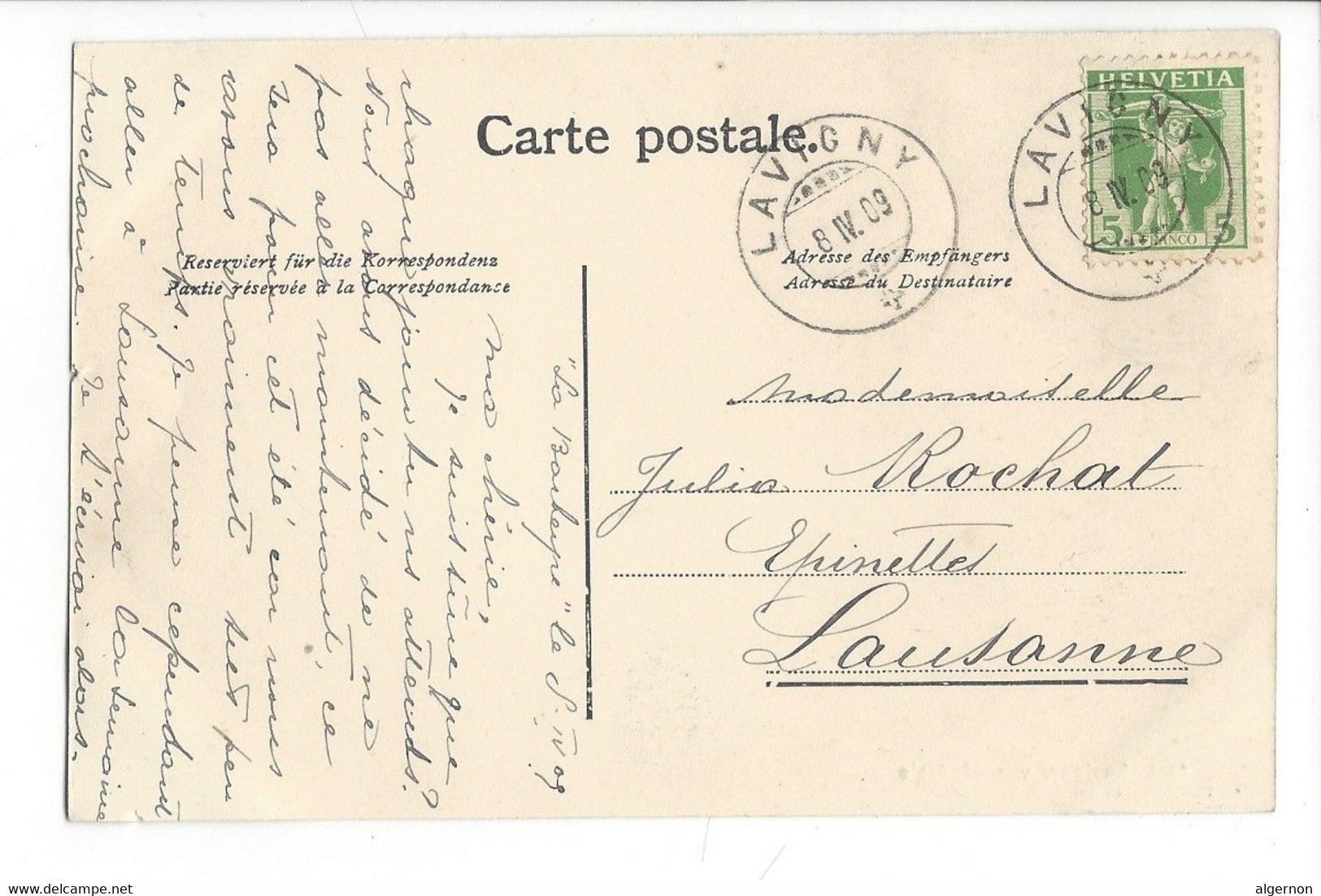 30179 - Lavigny Vue Générale + Cachet Lavigny 1909 - Lavigny