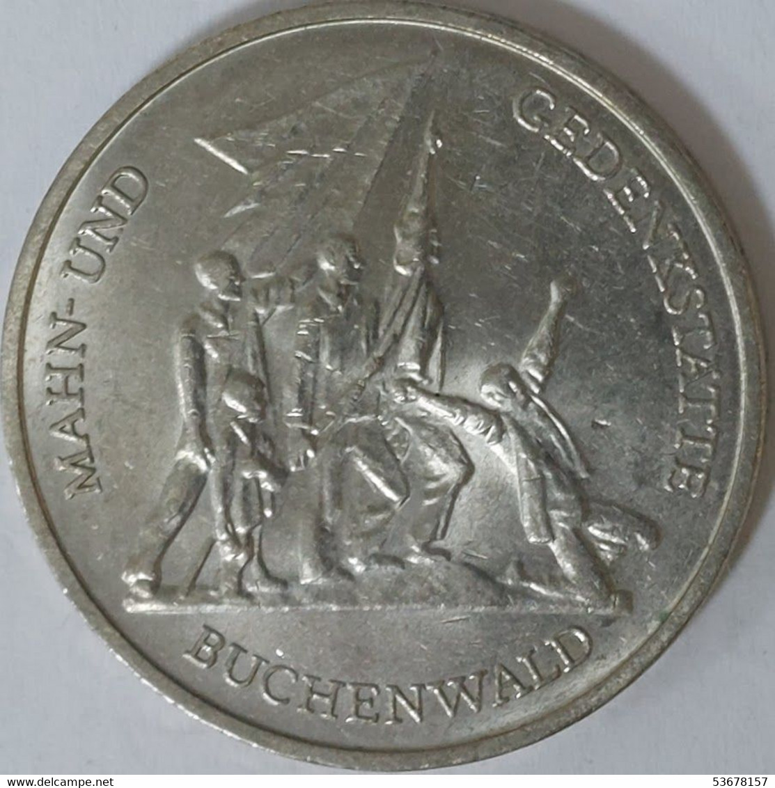 Germany - GDR - 10 Mark, 1972, Buchenwald Memorial Near Weimar, KM# 38 - Colecciones