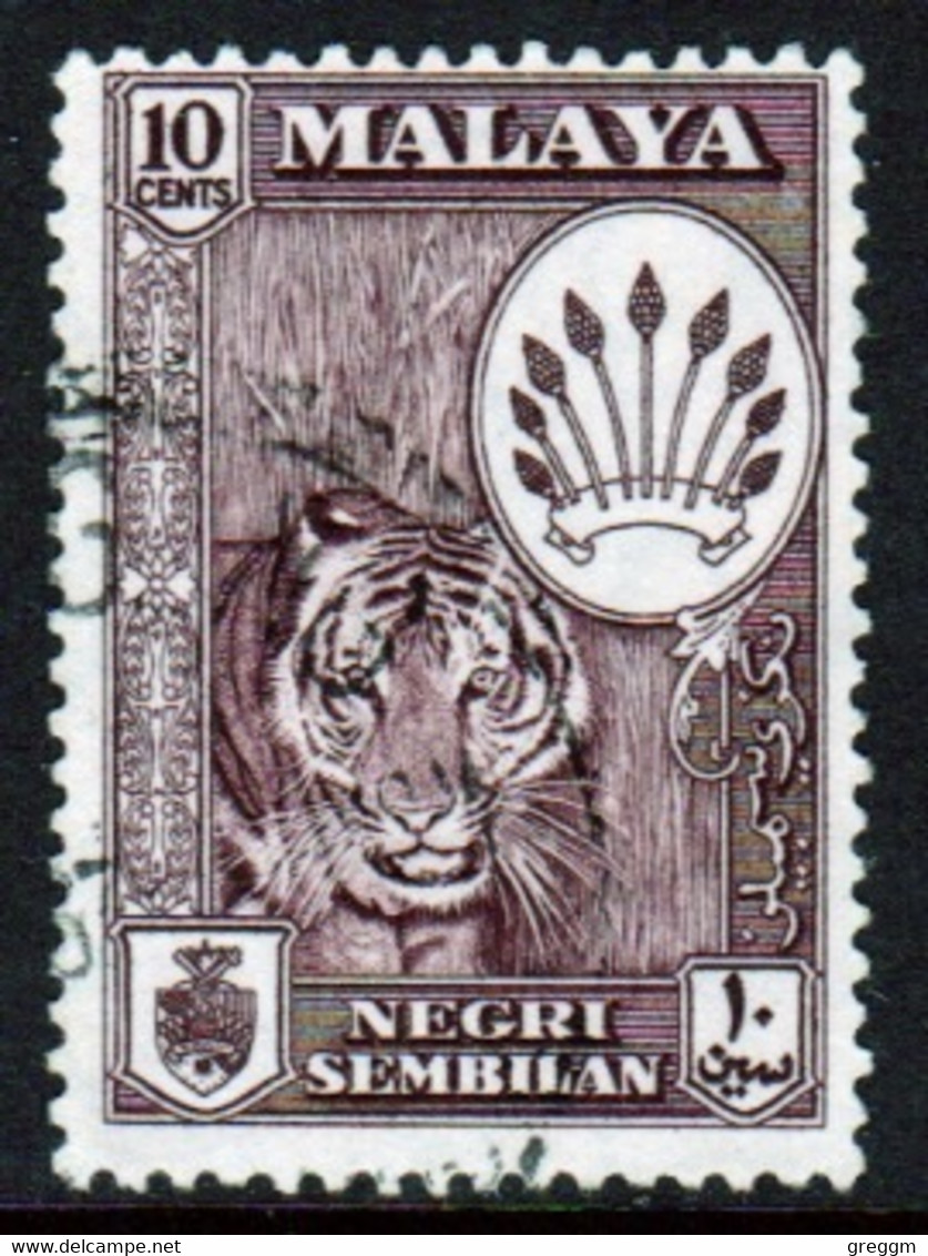 Malaysia Negri Sembilan 1957 Single 10c Stamp From The Definitive Set In Fine Used. - Negri Sembilan