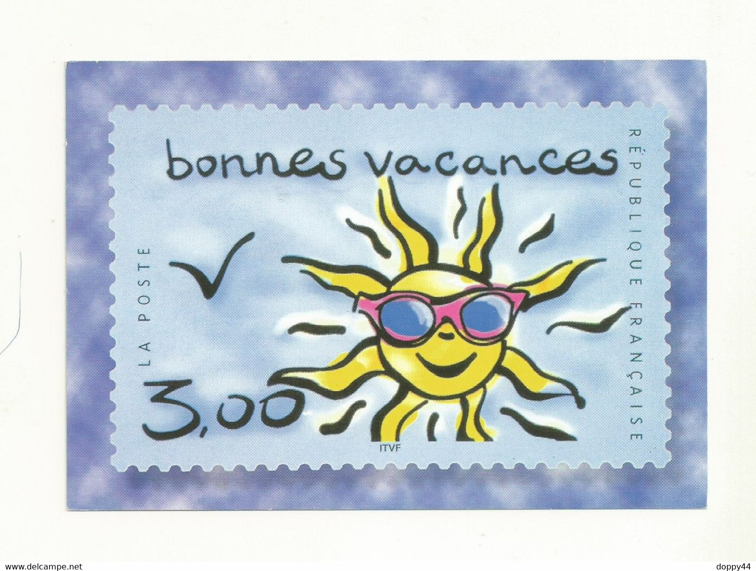 CARTE POSTALE EMISE PAR L'ADP BONNES VACANCES - Pseudo-interi Di Produzione Ufficiale