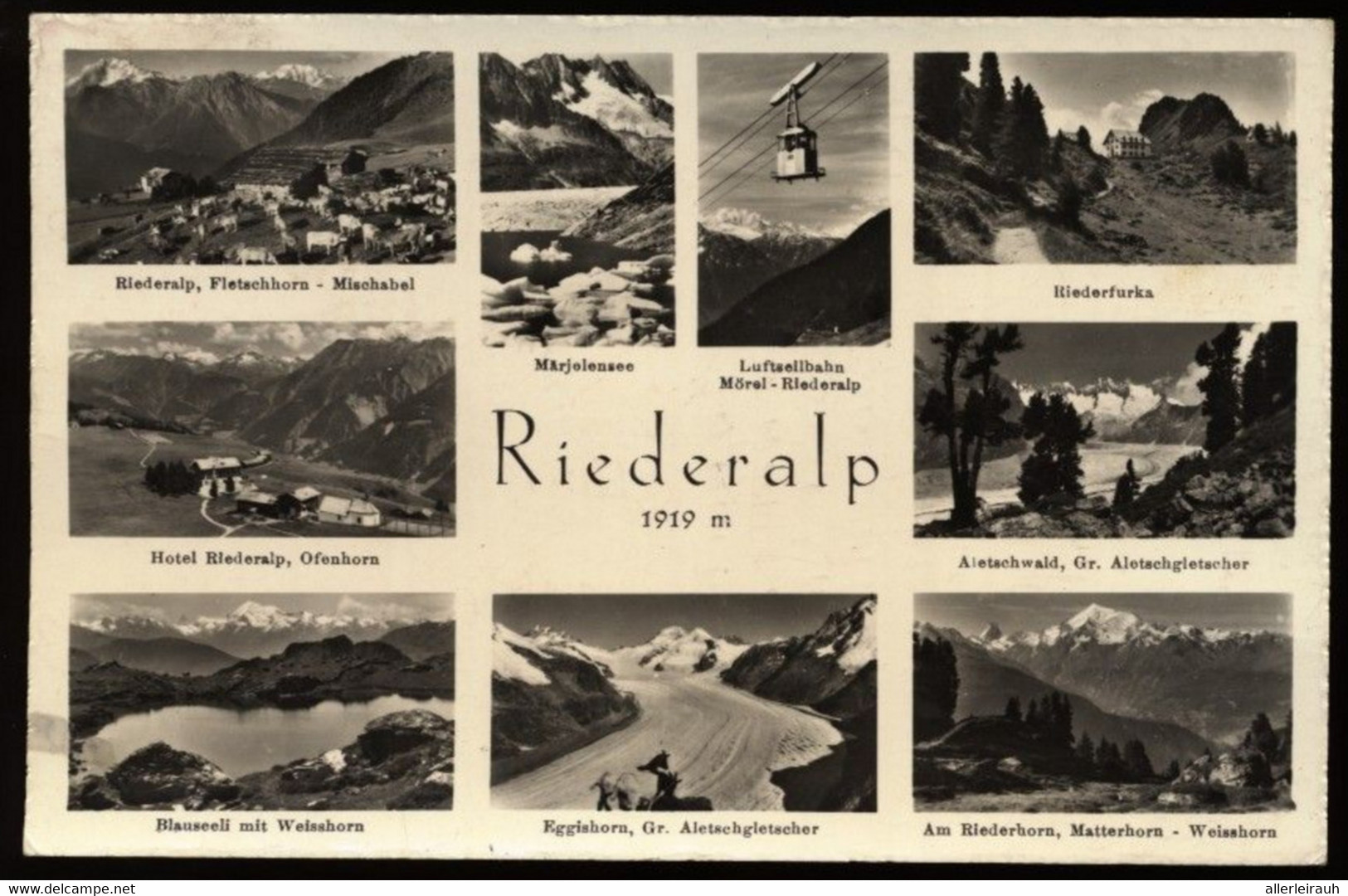 Riederalp - 9 Bilder - 1978 Sonderstempel Gelaufen - Circulé - Riederalp