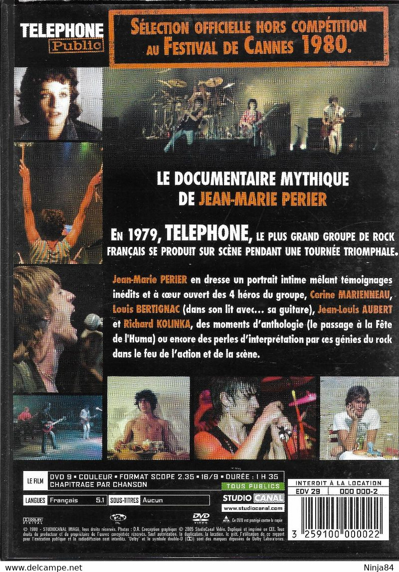 D-V-D Téléphone  "  Téléphone Public  " - Musik-DVD's