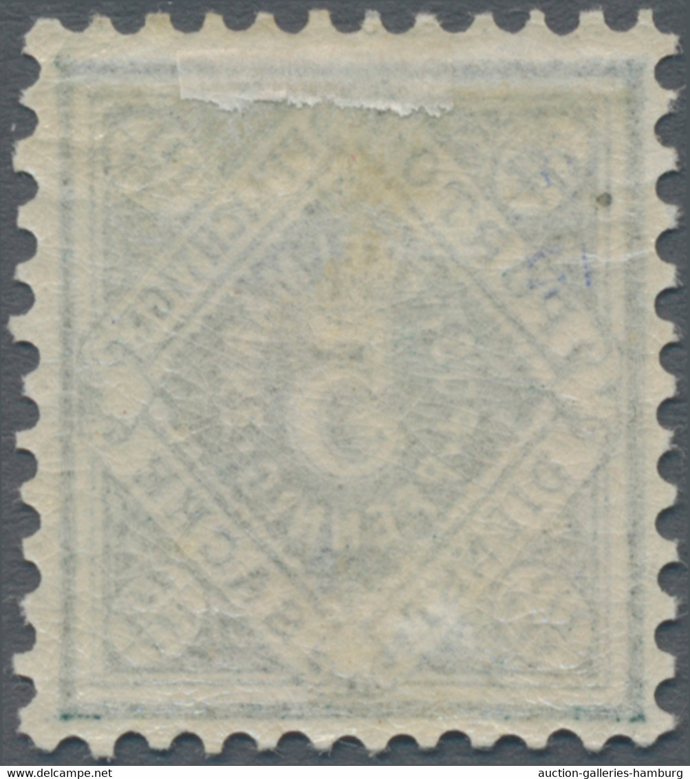 Württemberg - Marken Und Briefe: 1890, 5 Pf. Portpfl. Dienstsache Schwarzblaugrü - Other & Unclassified