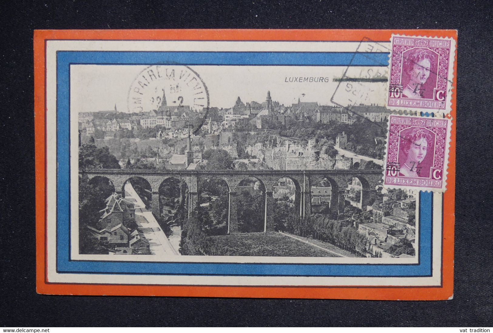 LUXEMBOURG - Cachet Convoyeur Sur Carte Postale En 1919 Pour La France  - L 122676 - 1914-24 Marie-Adelaide