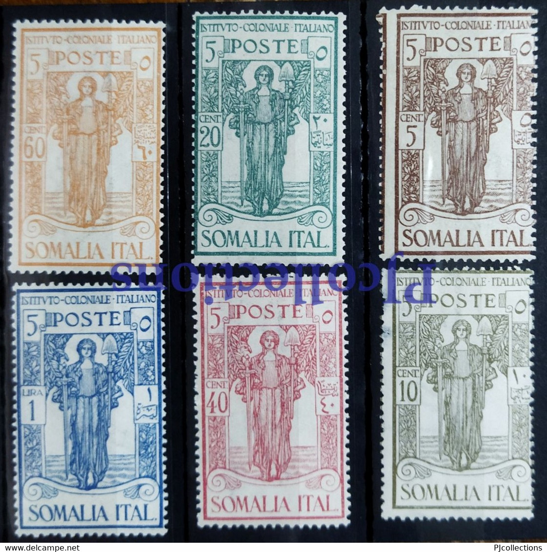 N481- SOMALIA 1926 PRO ISTITUTO COLONIALE - PRO COLONIAL INSTITUTE SET COMPLETO FULL SET 6 STAMPS MH - Somalië