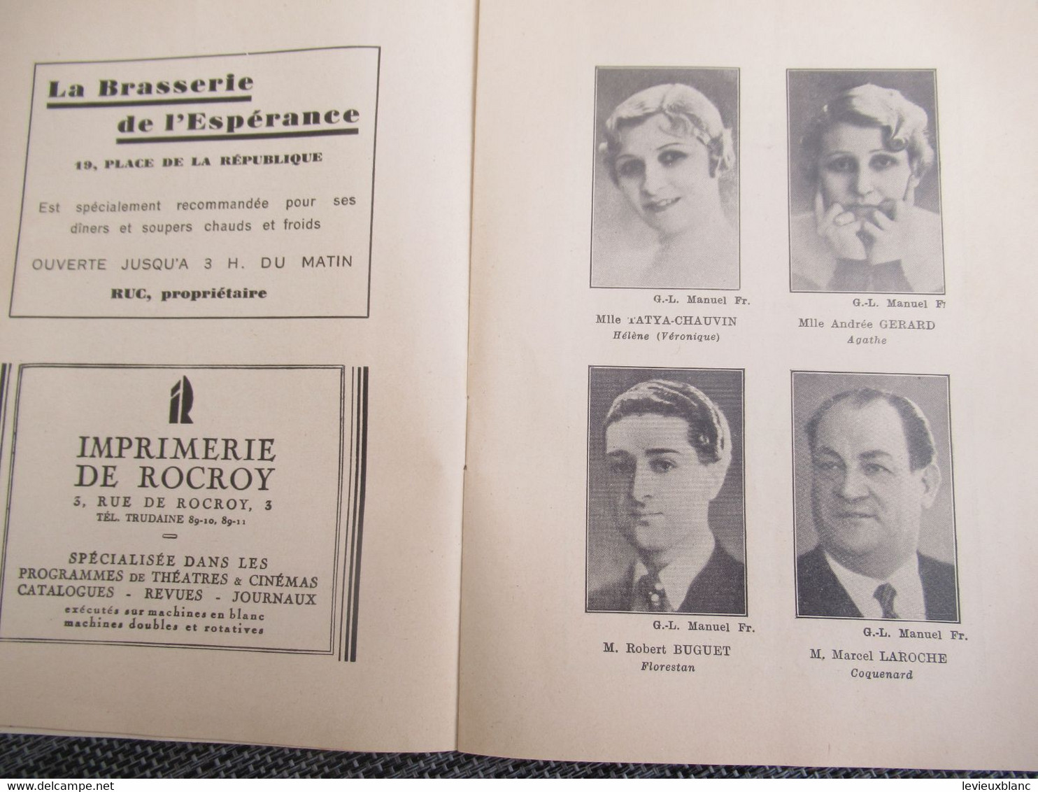 Programme Ancien De Théâtre/ALHAMBRA/ Véronique / Le Théâtre Des Opérettes/Vanloo & Duval/vers 1932              PROG293 - Programmes
