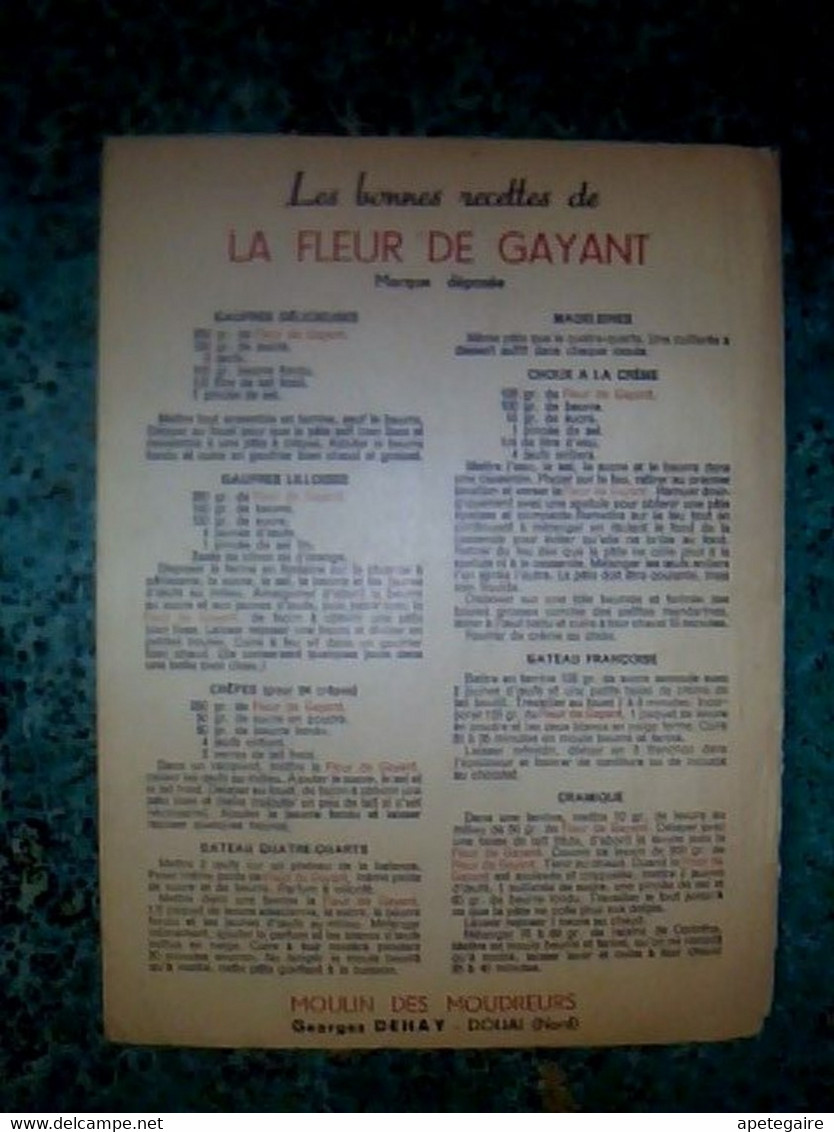 Protège Cahier Farine Fleur De Gayant Moulin Des Moudreurs Georges Dehay à Douai Nord - F