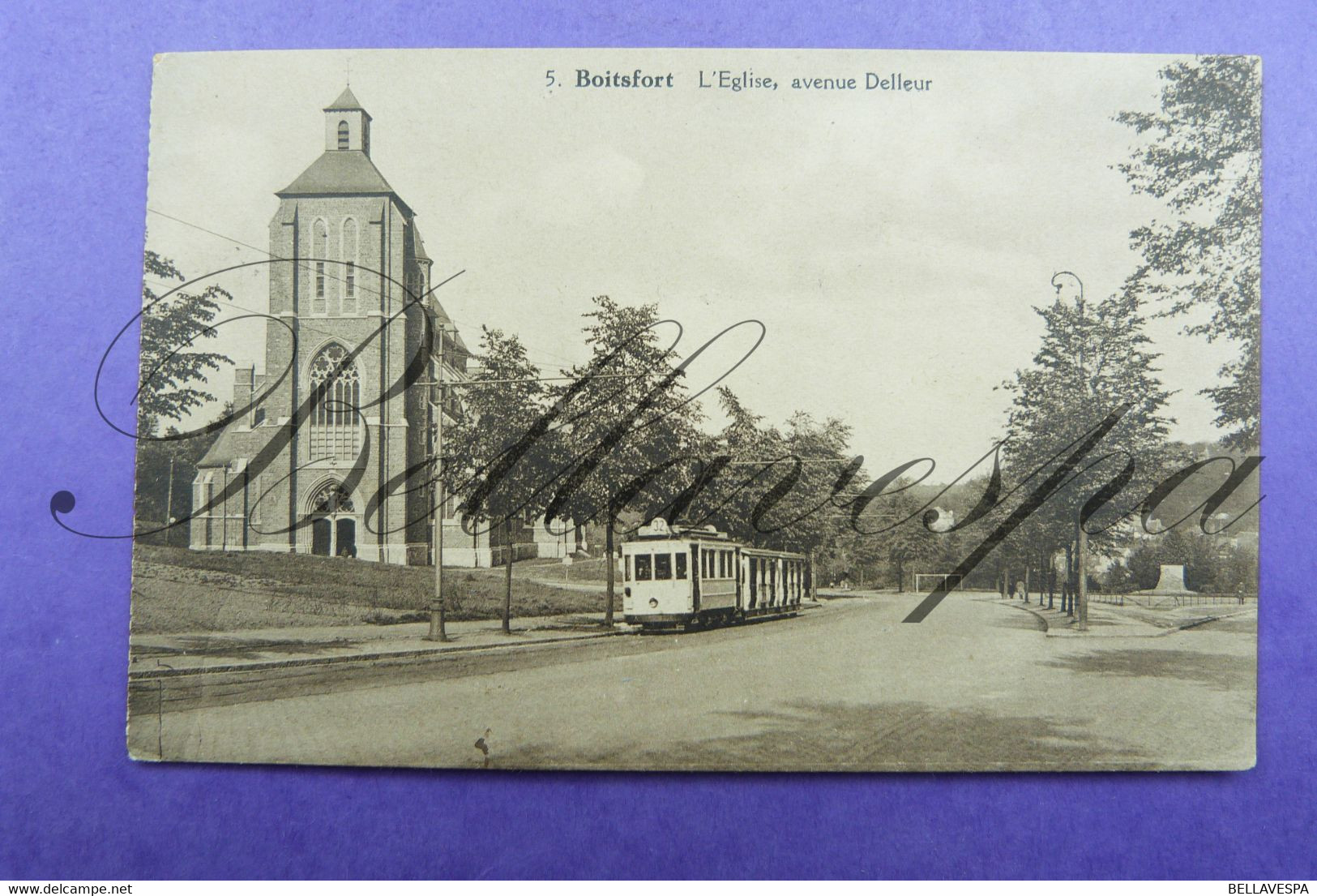 Boistfort Eglise , Avenue Delleur. Tramway N°32 - Tram