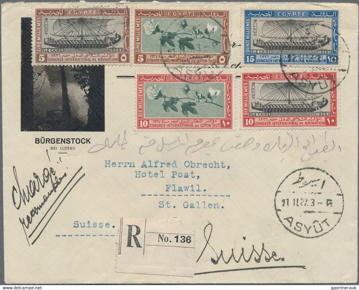 Egypt: 1890's-modern: About 125 covers, postcards and parcel cards, with a lot o