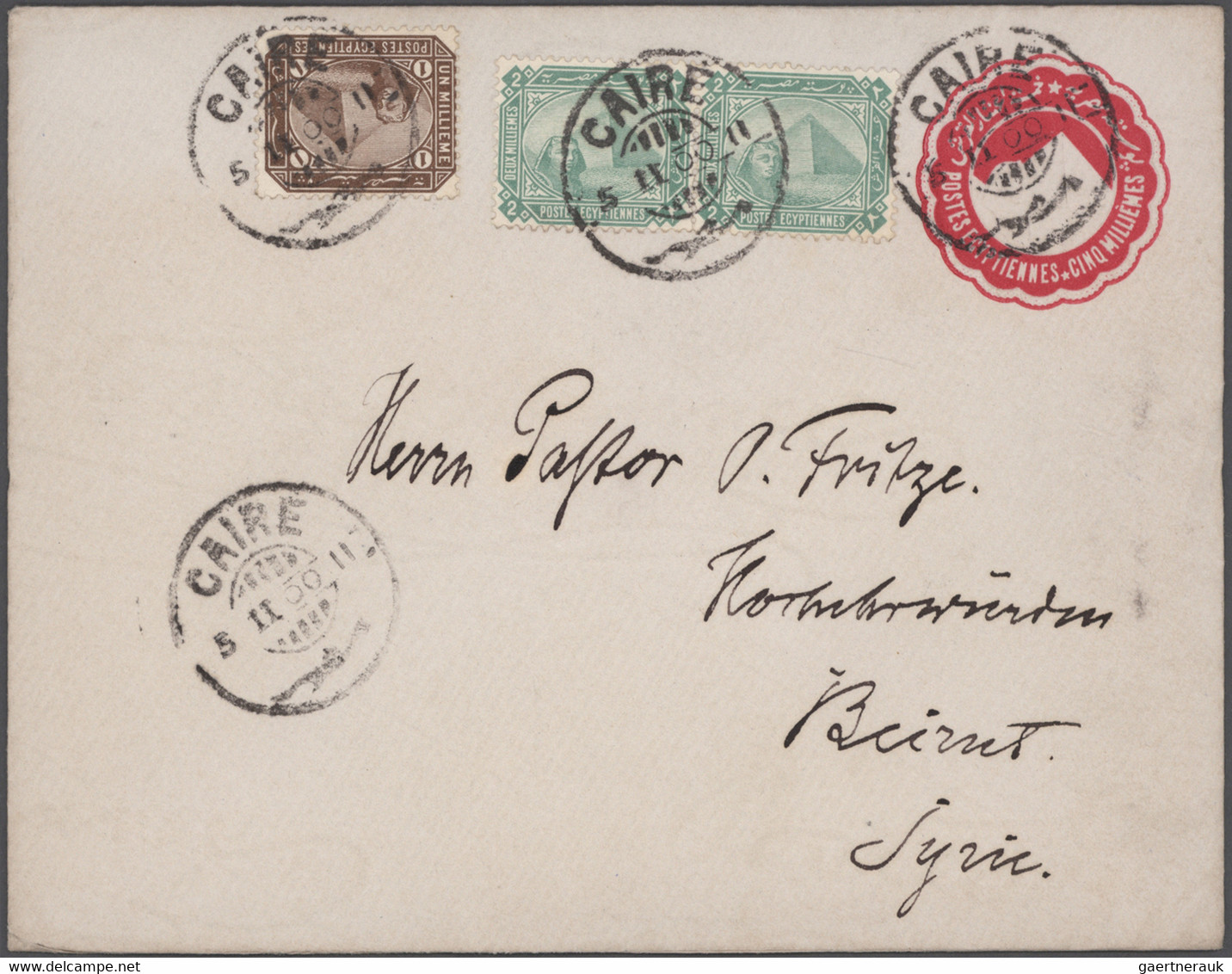 Egypt - postal stationery: 1879-1910's: Collection of 48 postal stationery cards