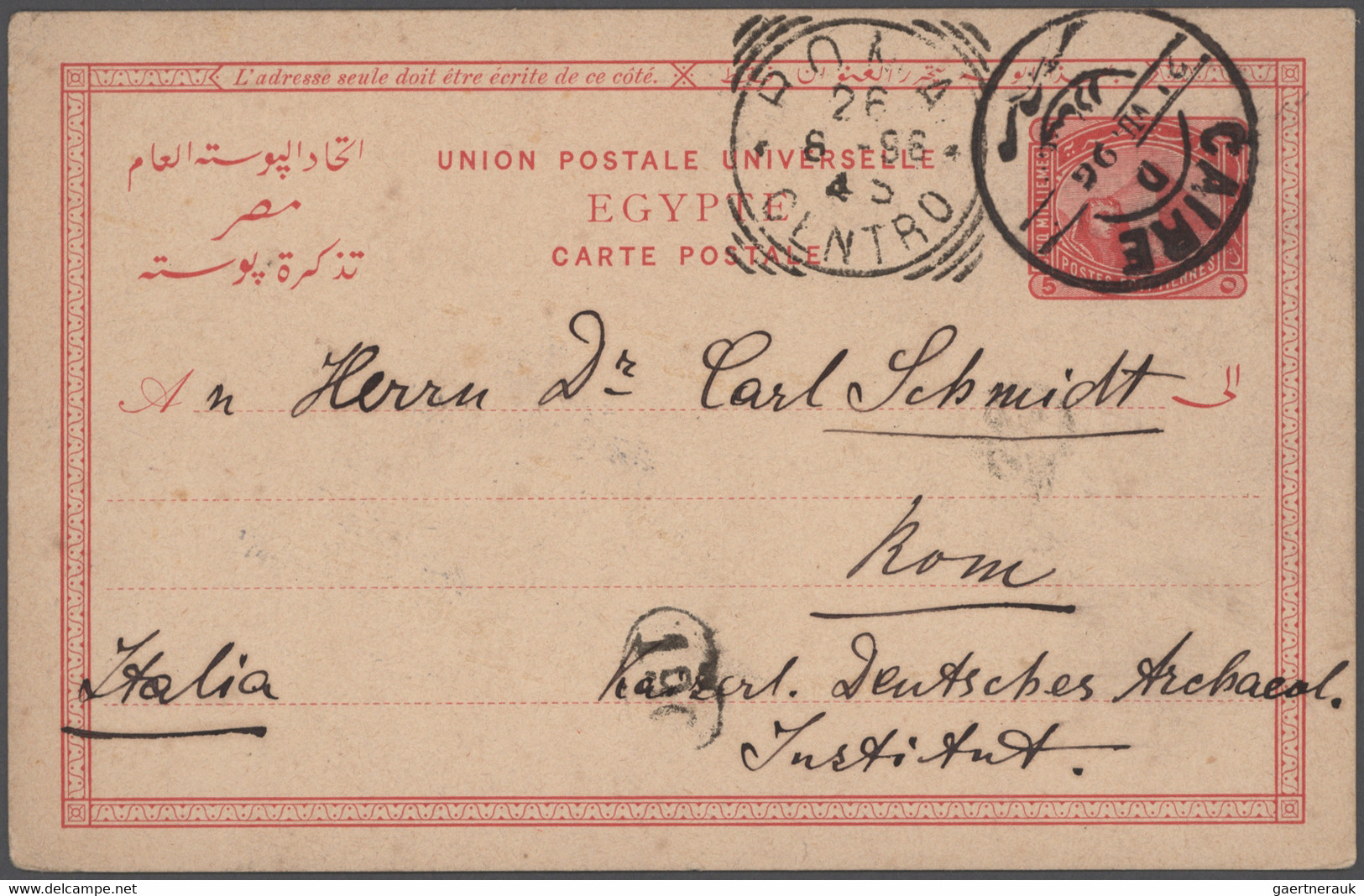 Egypt - Postal Stationery: 1879-1914, Collection Of About 100 Postal Stationery - Sonstige & Ohne Zuordnung