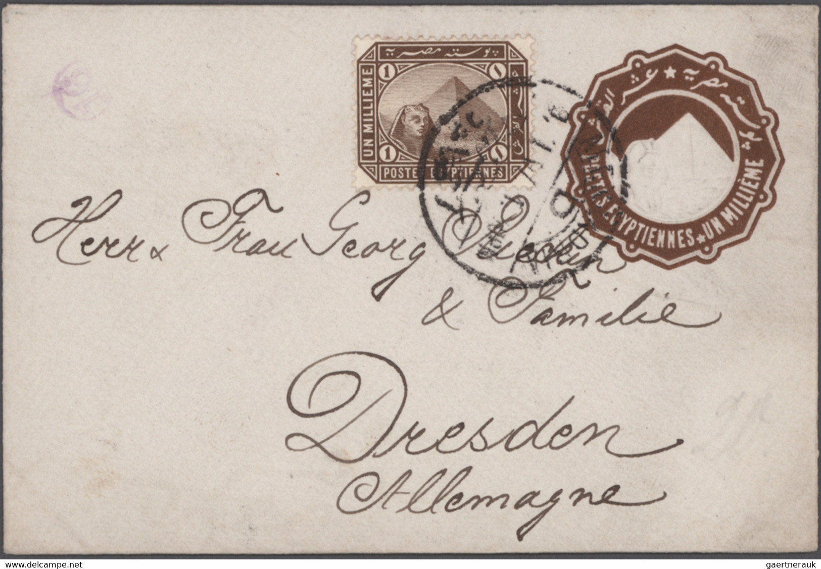 Egypt - postal stationery: 1879-1914, collection of about 100 postal stationery