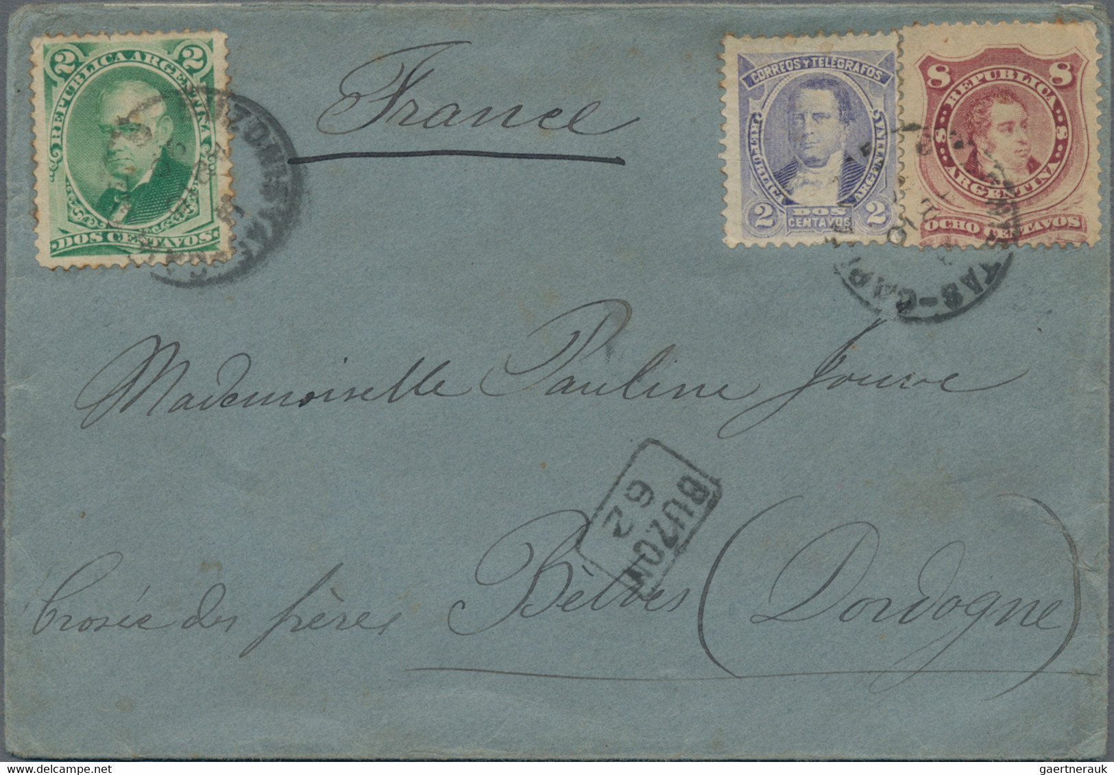 Argentina: 1888/1910, Assortment Of 17 Covers/used Stationeries And One Front Of - Sonstige & Ohne Zuordnung