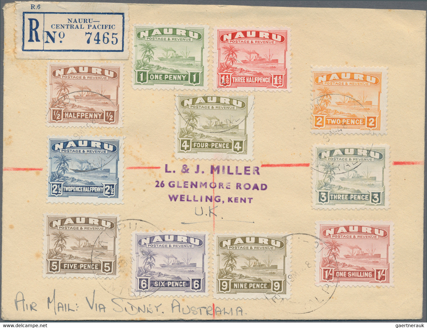 Australia: 1910/1960 (approx.), Lot With Approx. 50 Covers From Australia Includ - Sammlungen