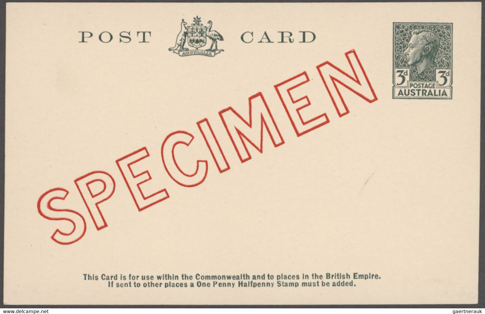 Australia - Postal Stationery: 1943/1953, 2d, 2 ½d And 3d KGVI POSTCARDS (BW P72 - Ganzsachen