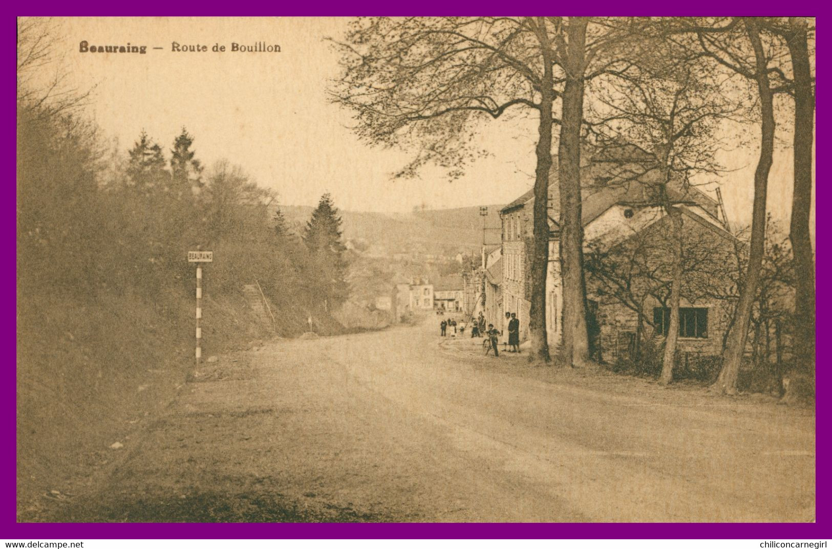 BEAURAING - Route De Bouillon - Animée - Edit. DESAIX - Beauraing