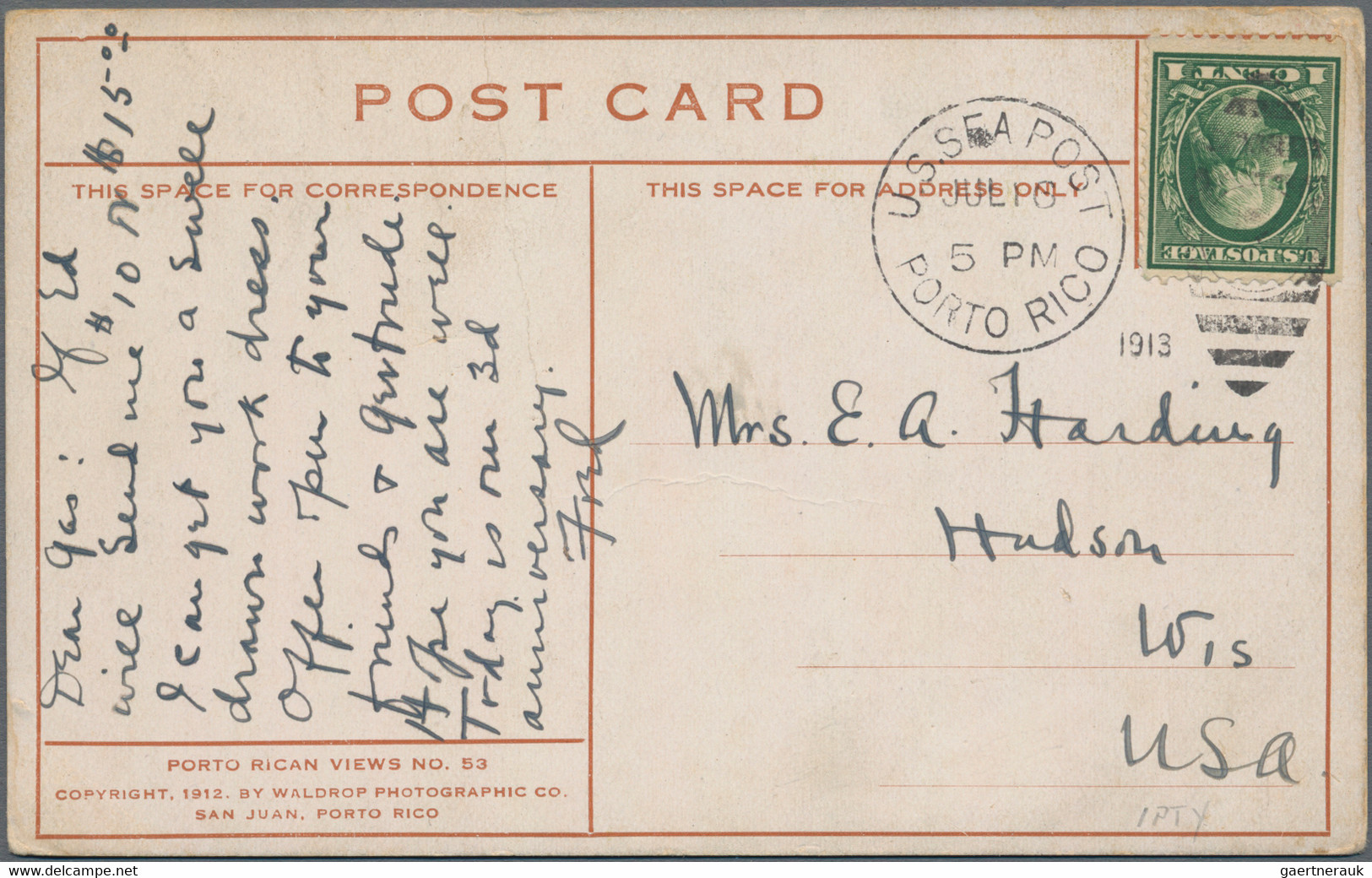 United States: 1890's-1940's "US SEA POST": Specialized Collection Of 84 Covers, - Briefe U. Dokumente