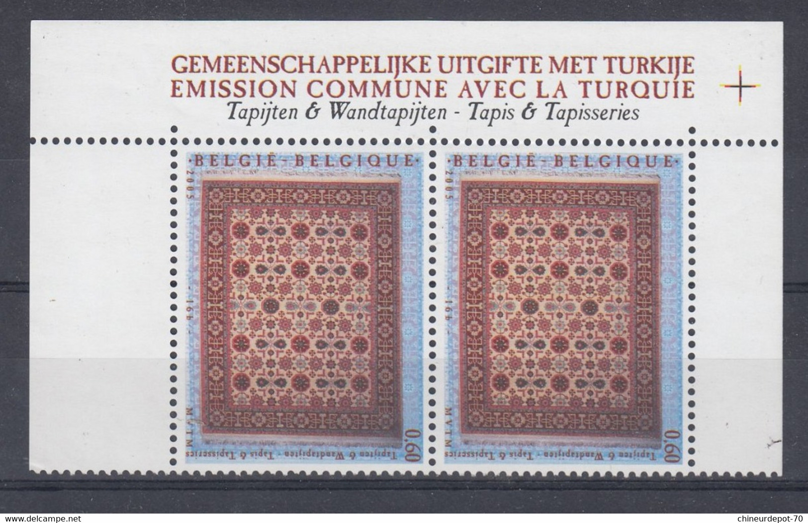 Timbres Belge 2005 émission Commune Avec La Turquie Tapis & Tapisseries Neufs Sans Charnières **faciale 1,20 Euro - Ongebruikt