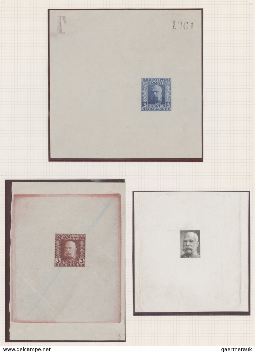 Bosnia + Herzegovina: 1912/1916, Definitives Emperor Francis Joseph, Five Single - Bosnien-Herzegowina