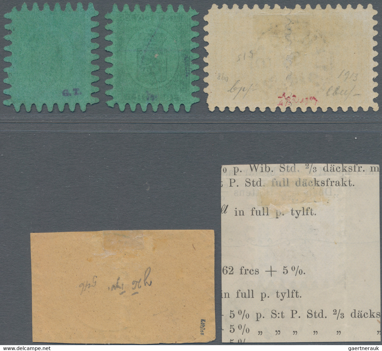 Finland: 1866/1873, Rouletted Issues, Fine Used Assortment Of Seven Stamps, Over - Gebraucht