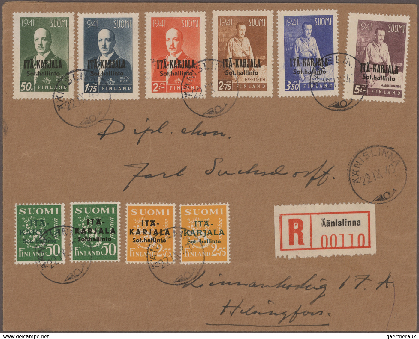 Finland: 1918-modern: More than 120 covers, postcards, picture postcards, FDC's