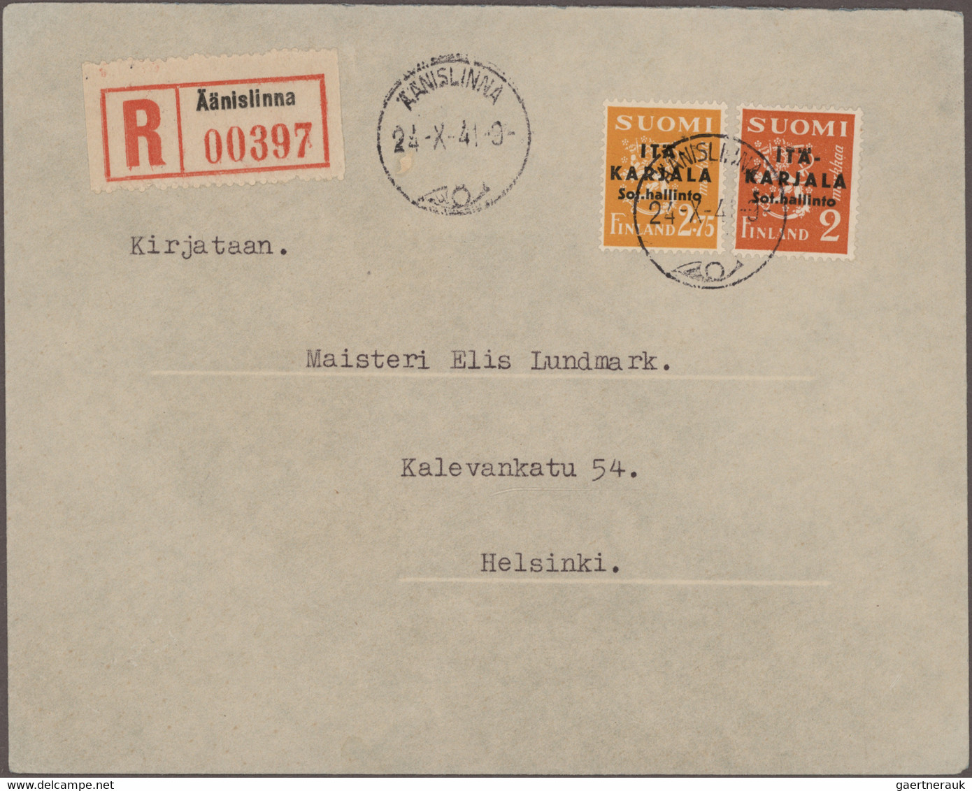 Finland: 1918-modern: More than 120 covers, postcards, picture postcards, FDC's