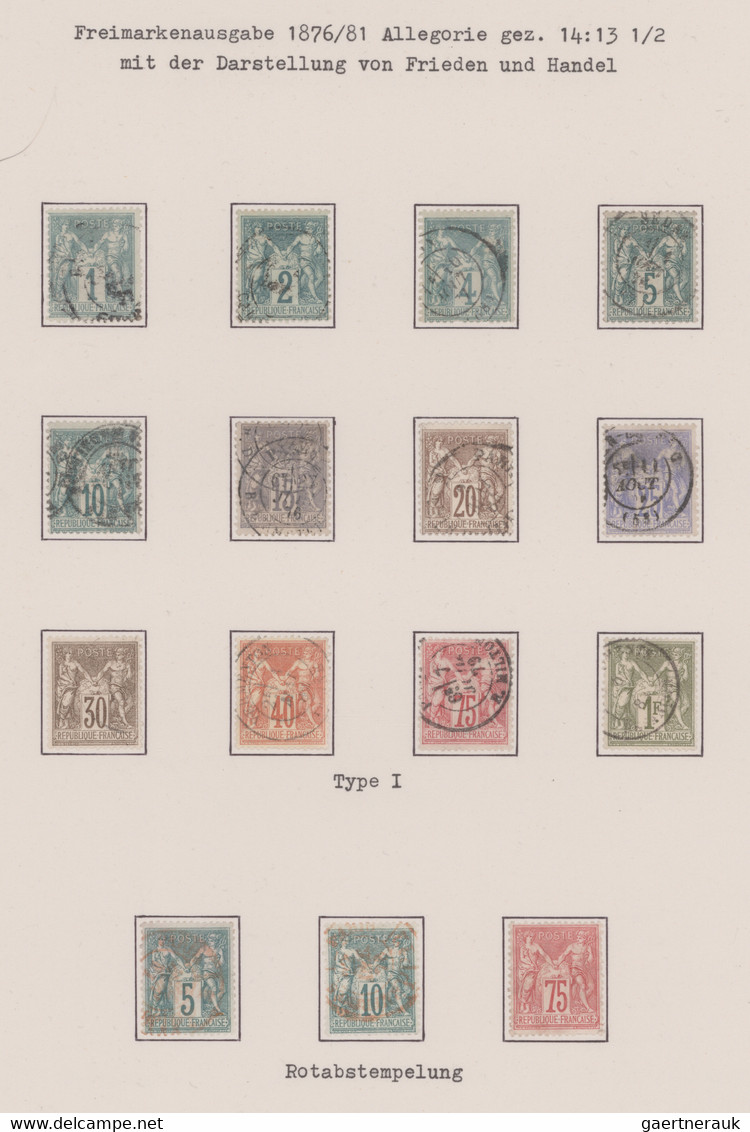 France: 1876/1968, Very Comprehensive And (except Airmail Yv.3-4) Complete Used - Collections