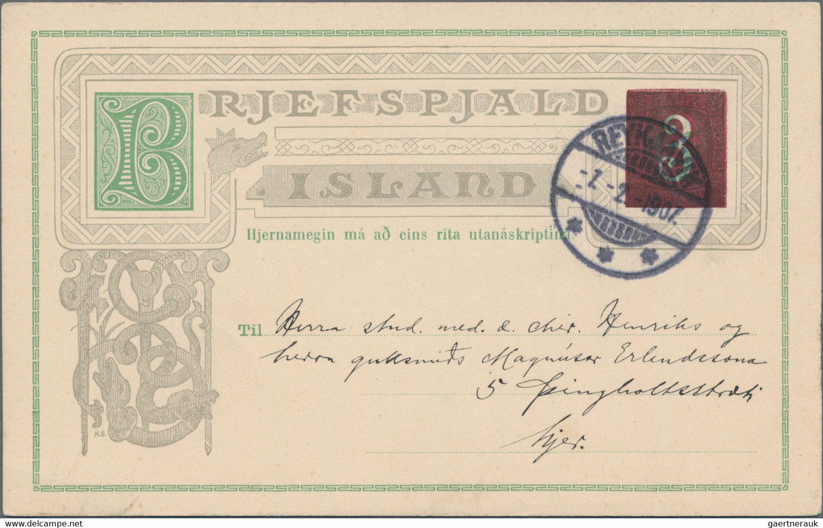 Iceland - Postal Stationery: 1880-1930: 84 Postal Stationery Cards, Double Cards - Ganzsachen
