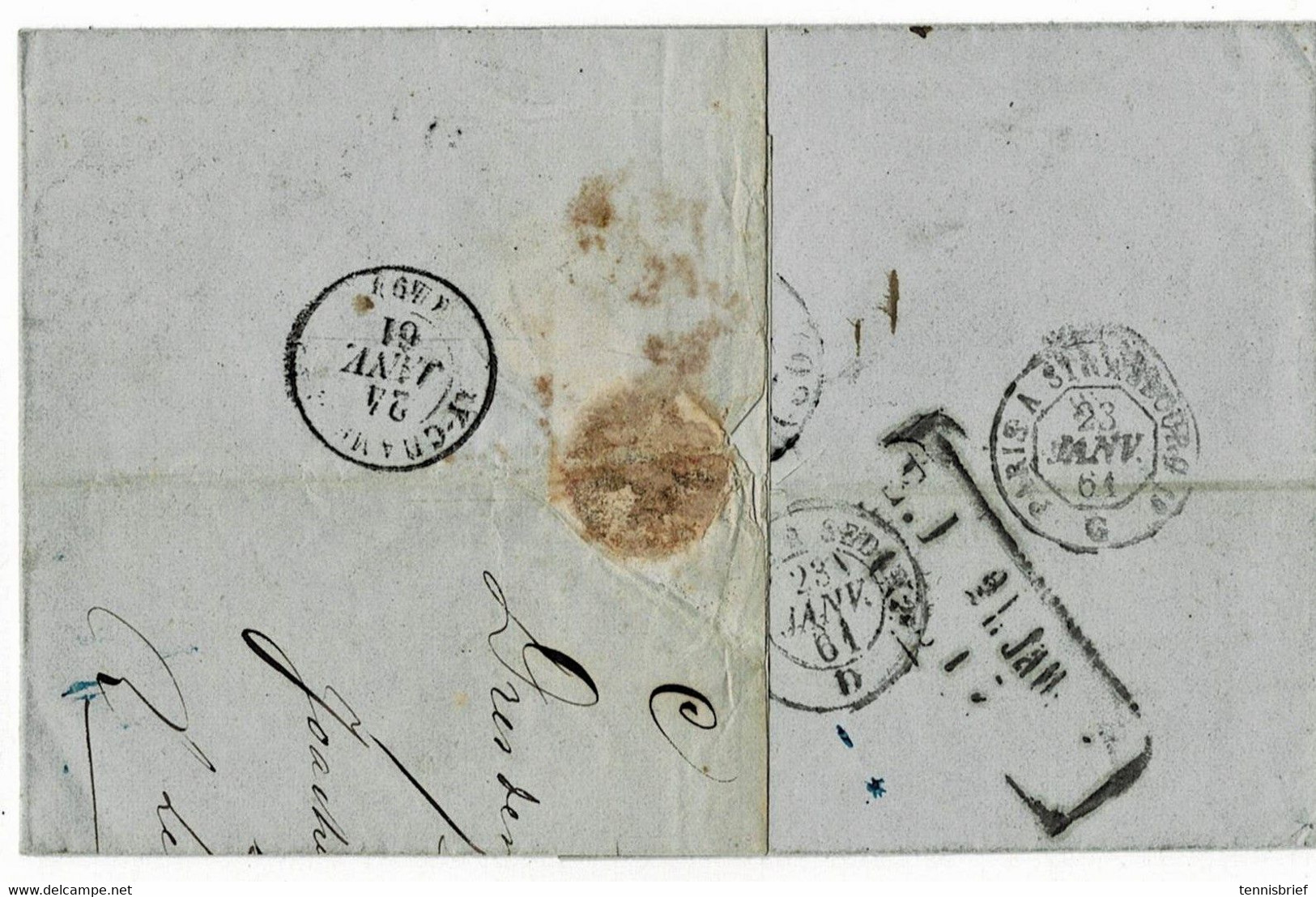 1861, Klar " B.12 K. " Aus Dresden  , # A6765 - Covers & Documents