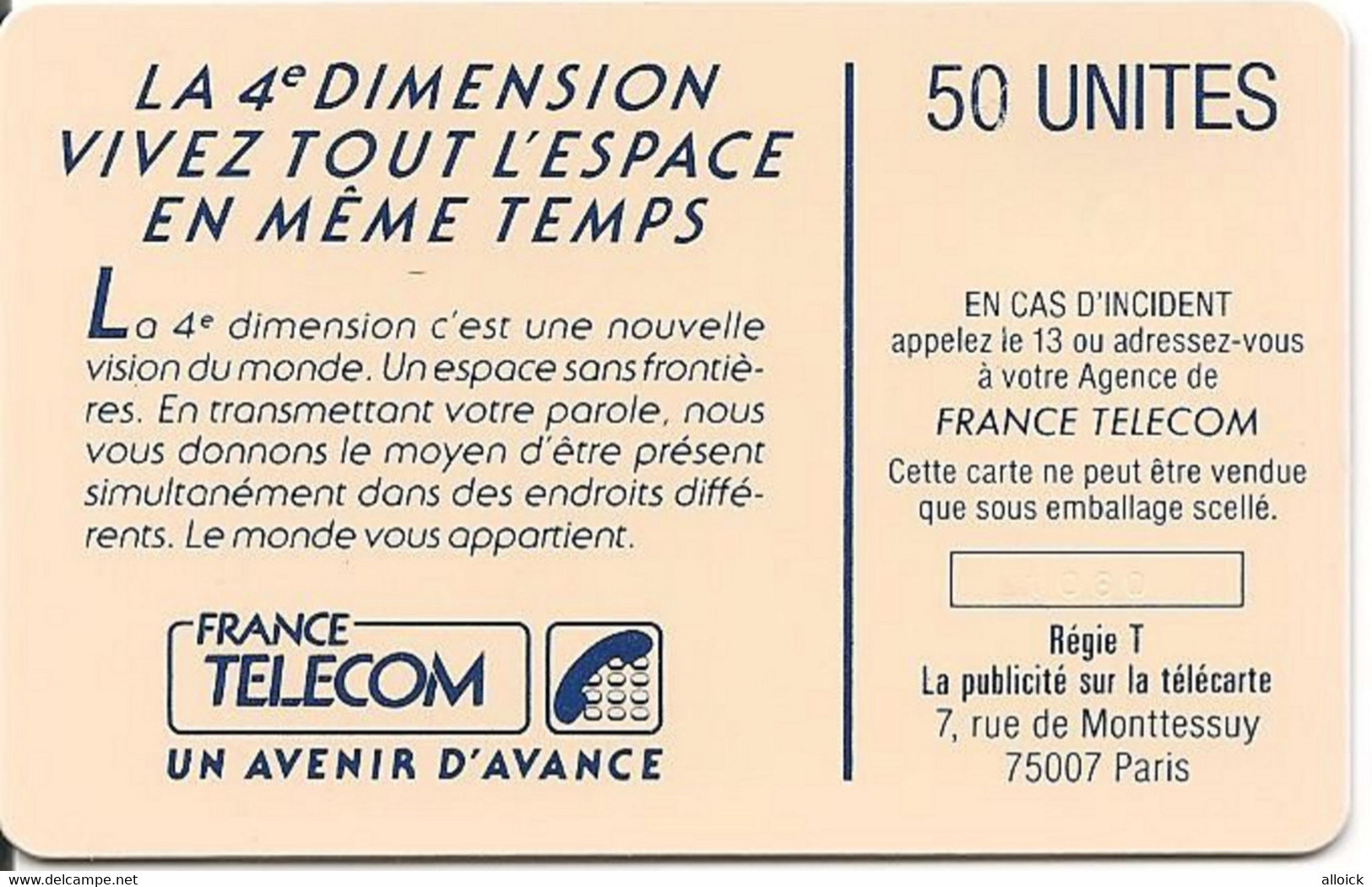 F38-  Neuve Sans Blister   -  LA 4e DIMENSION  HOMMES  -     Voir Annonce Et Scans  !!! - 1988