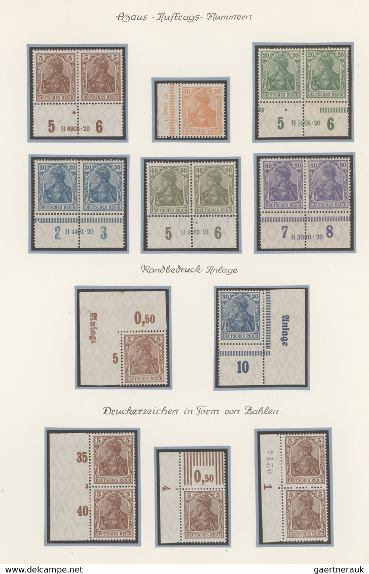 Deutsches Reich - Inflation: 1916/1923, überwiegend Ungebrauchte Sammlung Mit Hu - Collections