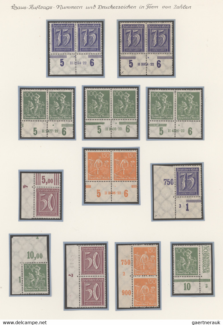 Deutsches Reich - Inflation: 1916/1923, überwiegend Ungebrauchte Sammlung Mit Hu - Collections