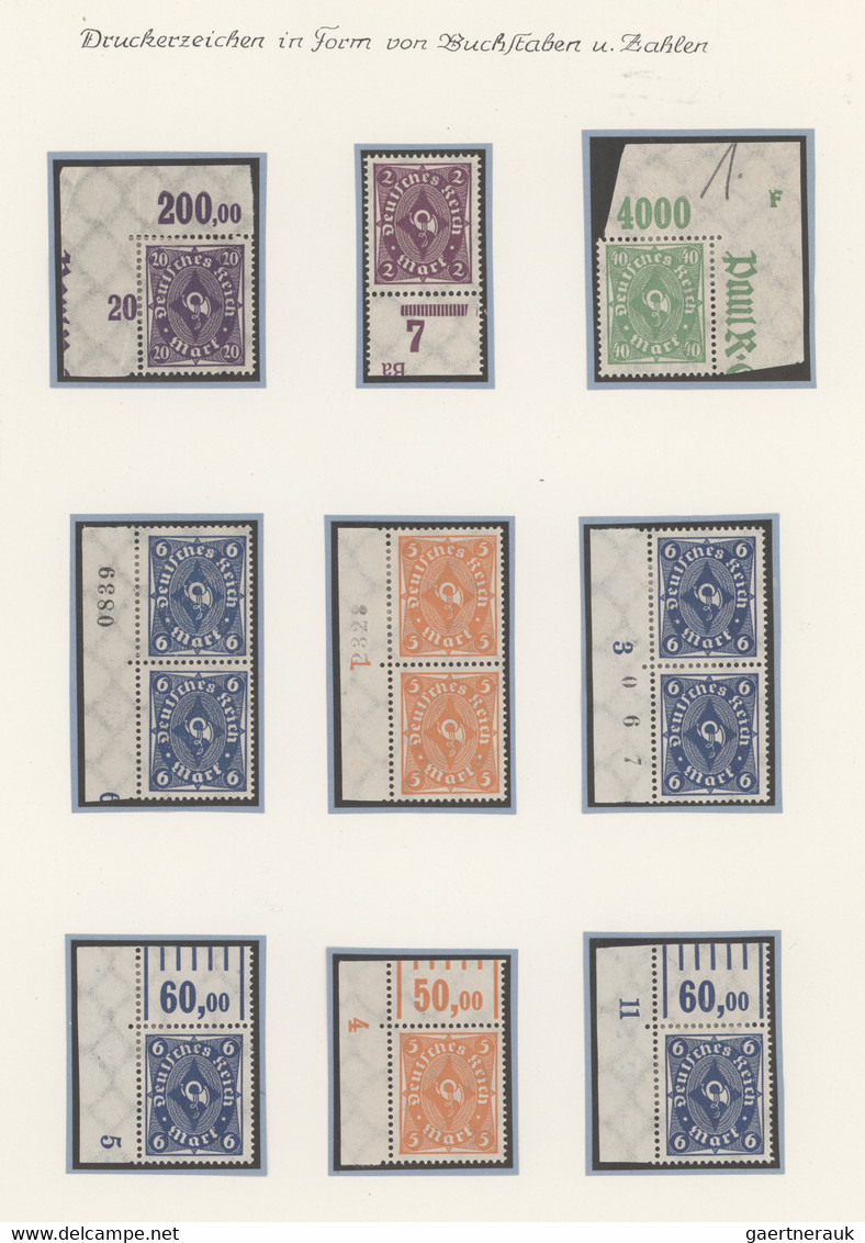 Deutsches Reich - Inflation: 1916/1923, überwiegend Ungebrauchte Sammlung Mit Hu - Collections